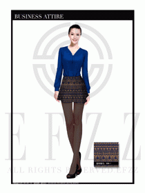 女時尚職業(yè)裝長袖襯衫設計圖250