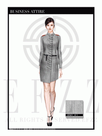 女時尚職業裝長袖襯衫設計圖256