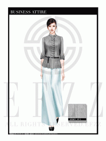 女時(shí)尚職業(yè)裝長袖襯衫設(shè)計(jì)圖257