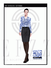 女時(shí)尚職業(yè)裝長(zhǎng)袖襯衫設(shè)計(jì)圖253