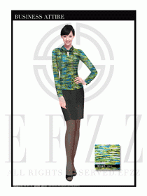 女時(shí)尚職業(yè)裝長袖襯衫設(shè)計(jì)圖254