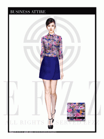 女時尚職業裝長袖襯衫設計圖259