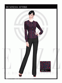 女時尚職業裝長袖襯衫設計圖278