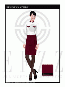 女時(shí)尚職業(yè)裝長袖襯衫設(shè)計(jì)圖276