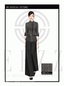 女時尚職業裝長袖襯衫設計圖272