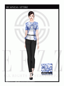 時尚OL女職業(yè)裝夏裝設(shè)計圖484