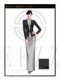 酒店制服西餐咨客服裝設(shè)計(jì)圖482
