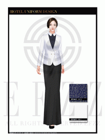 酒店制服西餐咨客服裝設計圖488