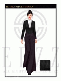 酒店制服西餐咨客服裝設計圖489