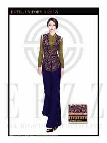 酒店制服西餐咨客服裝設計圖494