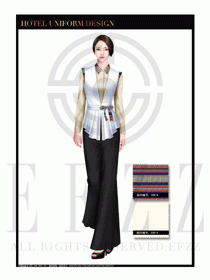酒店制服西餐咨客服裝設計圖493