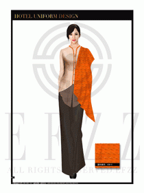 酒店制服西餐咨客服裝設(shè)計(jì)圖497