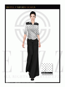 酒店制服西餐咨客服裝設計圖503