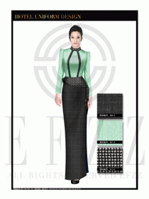 酒店制服西餐咨客服裝設計圖509