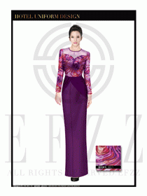 酒店制服西餐咨客服裝設計圖514