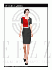 時尚促銷服務(wù)員服裝設(shè)計(jì)圖928