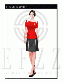 時尚促銷服務(wù)員服裝設(shè)計圖936