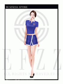 時尚促銷服務員服裝設計圖939