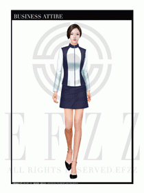 時尚促銷服務員服裝設計圖948
