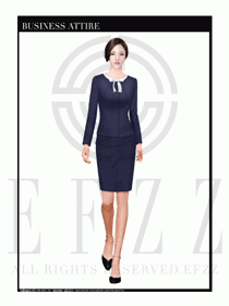 時尚促銷服務員服裝設計圖949