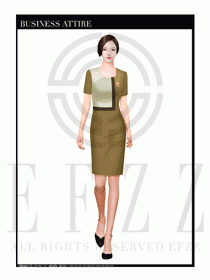 時尚促銷服務員服裝設計圖956