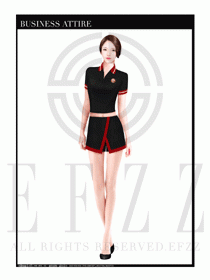 時尚促銷服務員服裝設計圖967