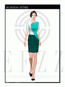 時尚促銷服務員服裝設計圖970