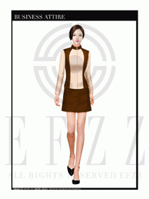 時(shí)尚促銷服務(wù)員服裝設(shè)計(jì)圖976