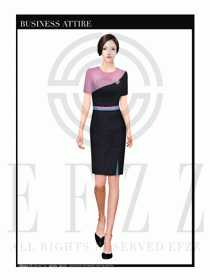 時尚促銷服務員服裝設計圖983