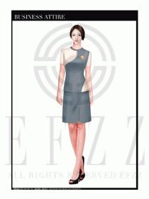 時尚促銷服務員服裝設計圖981