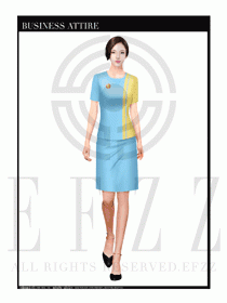 時尚促銷服務員服裝設計圖997