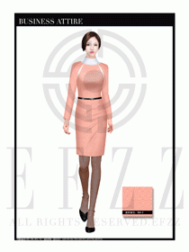 時尚OL女職業裝夏裝設計圖504