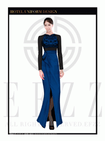 酒店制服西餐咨客服裝設計圖518