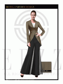 酒店制服西餐咨客服裝設計圖520