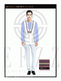 餐飲西餐服務員制服設計圖1125