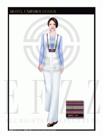 餐飲西餐服務(wù)員制服設(shè)計(jì)圖1132