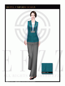 餐飲西餐服務員制服設計圖1134