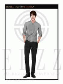 餐飲西餐服務員制服設計圖1147
