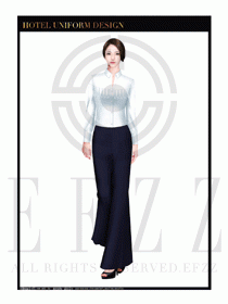 餐飲西餐服務(wù)員制服設(shè)計圖1156