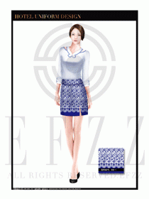 餐飲西餐服務(wù)員制服設(shè)計圖1169