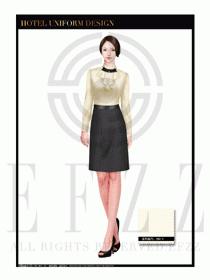 餐飲西餐服務員制服設計圖1171