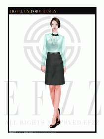 餐飲西餐服務員制服設計圖1176
