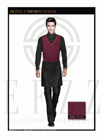 餐飲西餐服務員制服設計圖1193