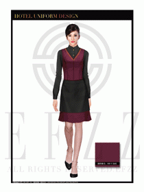 餐飲西餐服務員制服設計圖1195