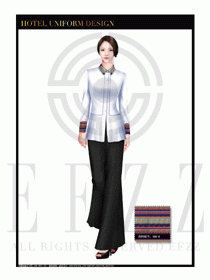 酒店總臺大堂服務員制服設計圖893