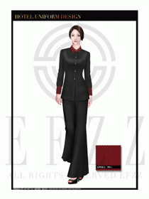 酒店總臺大堂服務員制服設計圖895