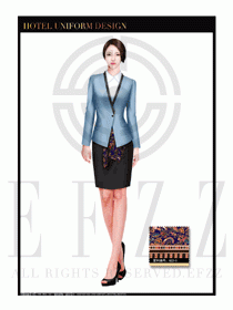 酒店總臺大堂服務員制服設計圖903