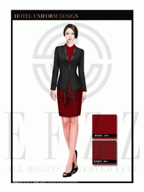 酒店總臺大堂服務員制服設計圖904