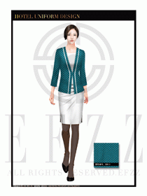 酒店總臺大堂服務員制服設計圖901