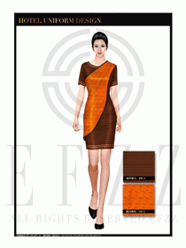 酒店總臺大堂服務員制服設計圖908